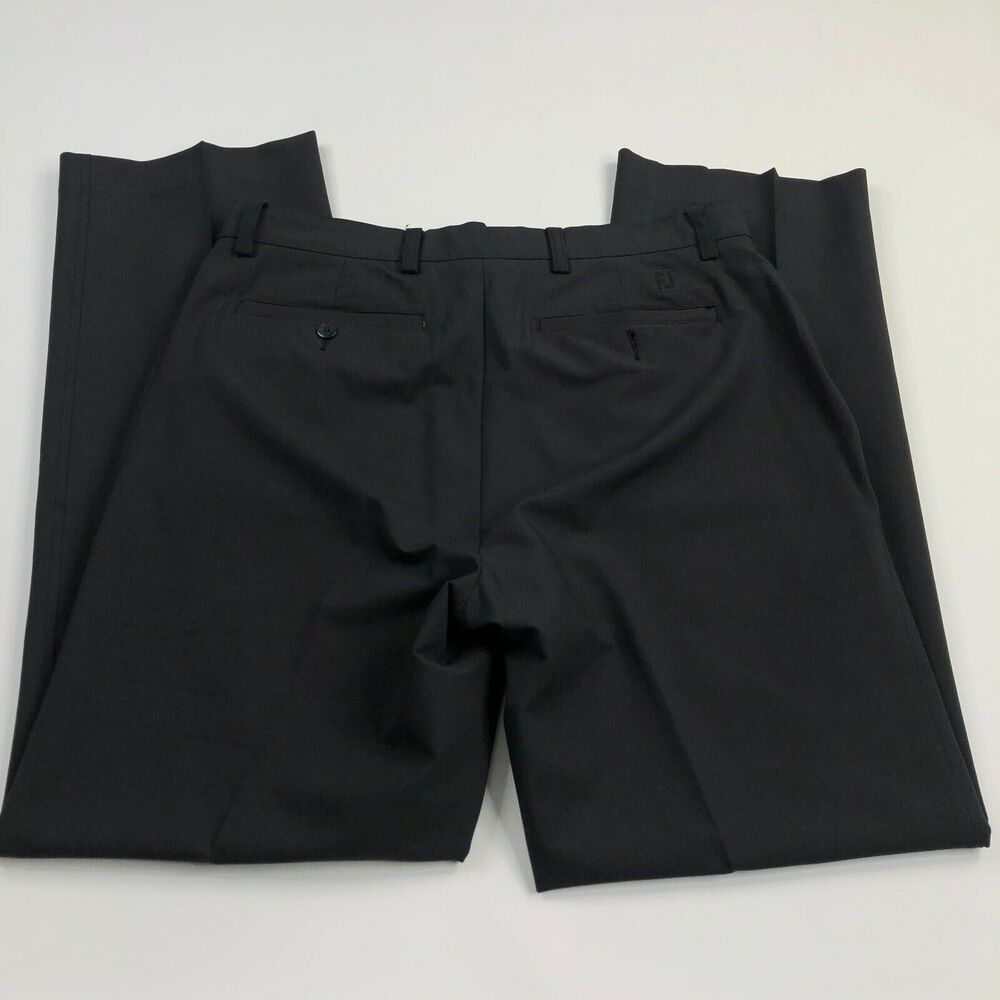 FJ FootJoy 34 x 34 (Actual 35W 32L) Black Mens Athletic Active Golf Pants